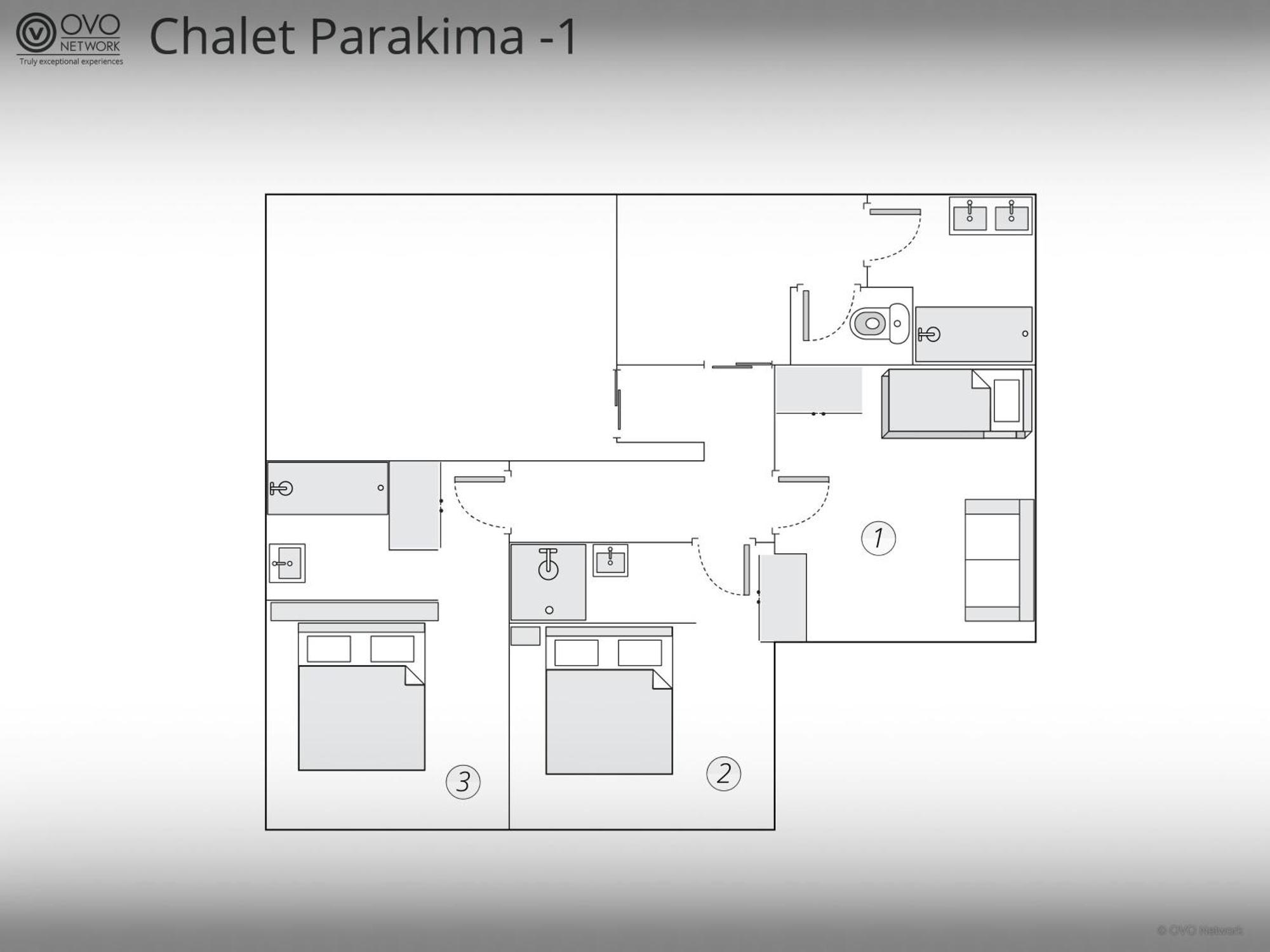 Chalet Parakima - Ovo Network 마니고 외부 사진